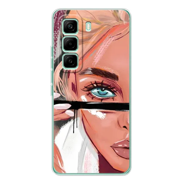 Чохол з принтом «Макіяж» для Infinix Hot 60 Pro