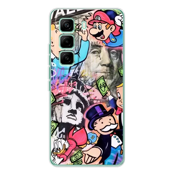 Чохол з принтом «Monopoly man» для Infinix Hot 60 Pro
