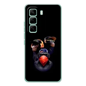 Чохол з Мавпами Infinix Hot 60 Pro - (AlphaPrint)