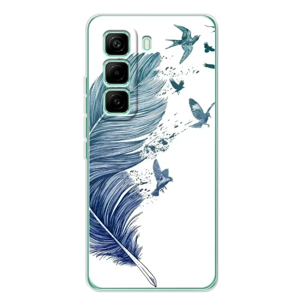 Чохол з принтом «Перо» для Infinix Hot 60 Pro