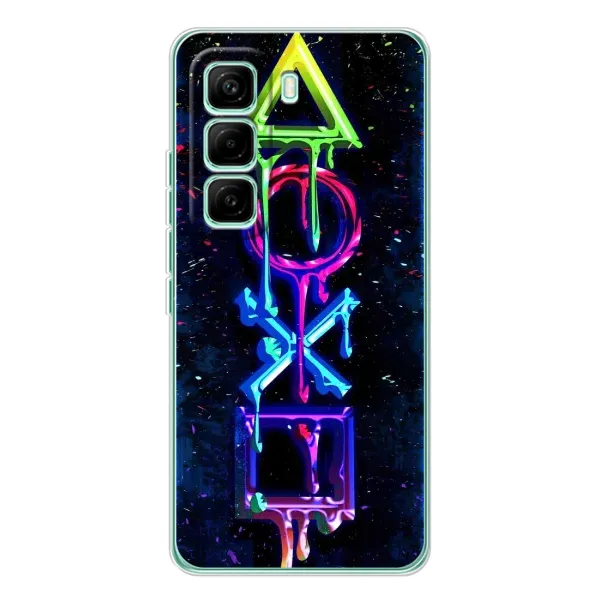 Чохол з принтом «Pleystation лого» для Infinix Hot 60 Pro Чохол з принтом «Pleystation лого» для Infinix Hot 60 Pro