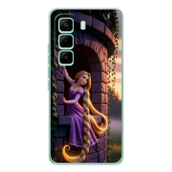 Чохол з принтом «Рапунцель на вежі» для Infinix Hot 60 Pro Чохол з принтом «Рапунцель на вежі» для Infinix Hot 60 Pro