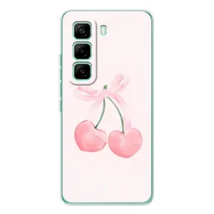 Чохол з розовим принтом для Infinix Hot 60 Pro (Рожеві вишні)