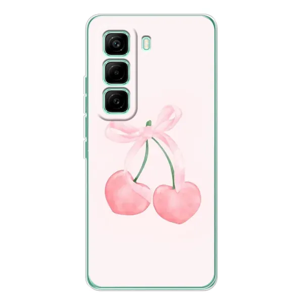 Чохол з принтом «Рожеві вишні» для Infinix Hot 60 Pro Чохол з принтом «Рожеві вишні» для Infinix Hot 60 Pro