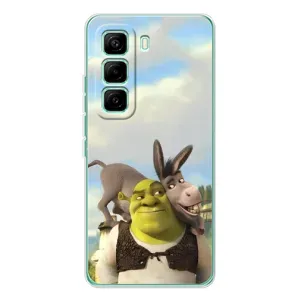 Чохол з мультфільмом Шрек на Infinix Hot 60 Pro (Шрек та Осел)