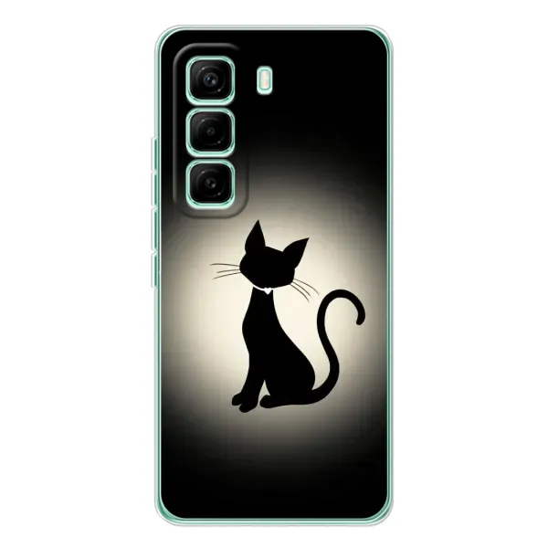 Чохол з принтом «Силует котика» для Infinix Hot 60 Pro Чохол з принтом «Силует котика» для Infinix Hot 60 Pro