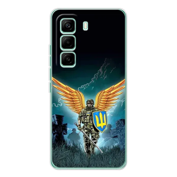 Чохол з принтом «Солдат ЗСУ» для Infinix Hot 60 Pro Чохол з принтом «Солдат ЗСУ» для Infinix Hot 60 Pro