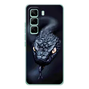 Чохол з картинкою 'Хижаки' для Infinix Hot 60 Pro (Чорна змія)