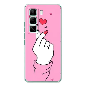 Чохол з принтом для Infinix Hot 60 Pro (AlphaPrint - Знак сердечка)