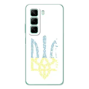 Чохли для Infinix Hot 60 Укр. Символіка (AlphaPrint) (Герб з букв)