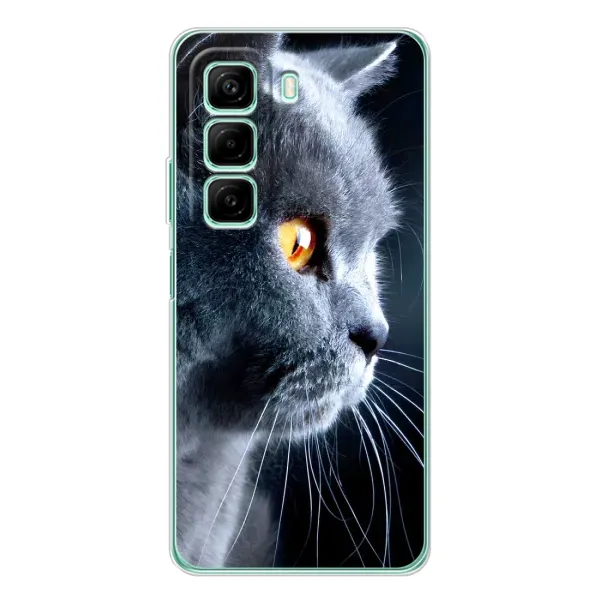 Чехол с принтом «Серый Кот» для Infinix Hot 60