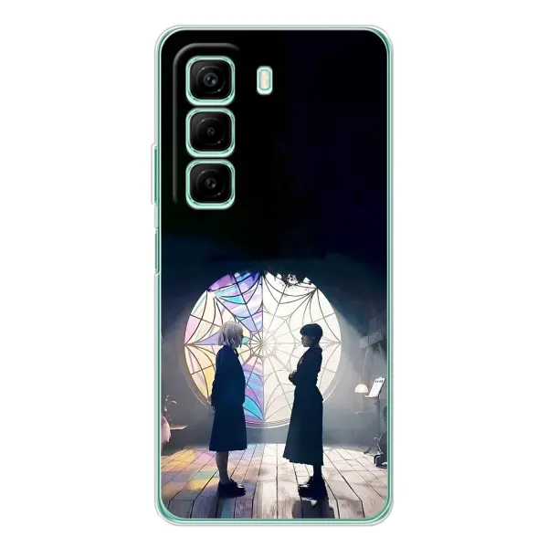 Чохол з принтом «Венздей та Інід» для Infinix Hot 60 Чохол з принтом «Венздей та Інід» для Infinix Hot 60