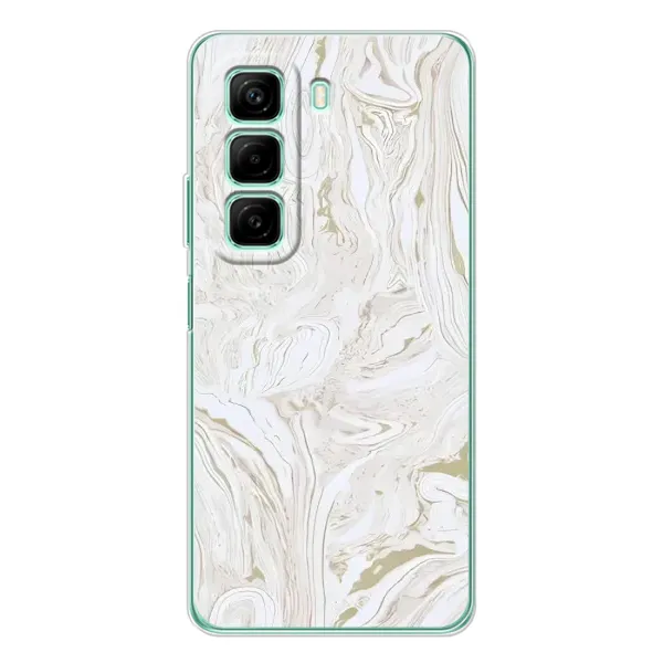 Чехол с принтом «Белый мрамор» для Infinix Hot 60i