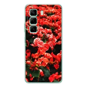 Чохол з принтом «Квіти червоні» для Infinix Hot 60i