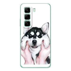 Чехлы с собаками для Infinix Hot 60i (VPrint) (Довольный Хаски)