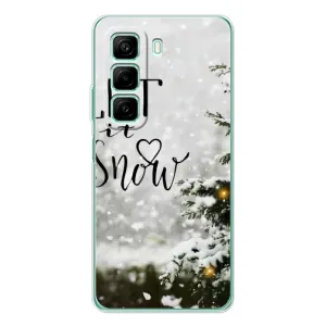 Новогодние, Праздничные Чехлы для Infinix Hot 60i - 2024 год (Let it snow)
