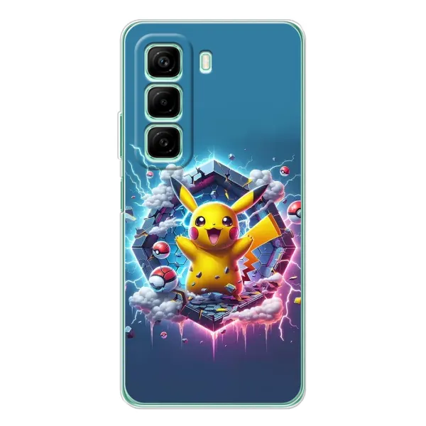 Чехол с принтом «Лого Пикачу» для Infinix Hot 60i