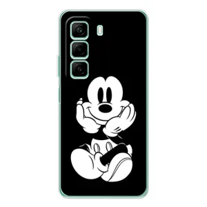 Міккі Маус чохол для Infinix Hot 60i (AlphaPrint - Мультяшні) (Маус на чорному)