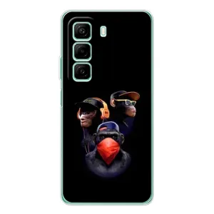 Чехол с Обезьянами Infinix Hot 60i - (AlphaPrint)