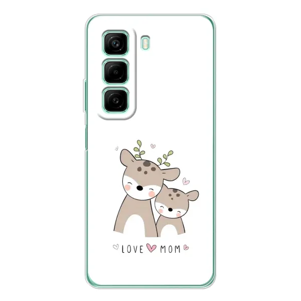 Чохол з принтом «Оленята мама і малюк» для Infinix Hot 60i Чохол з принтом «Оленята мама і малюк» для Infinix Hot 60i