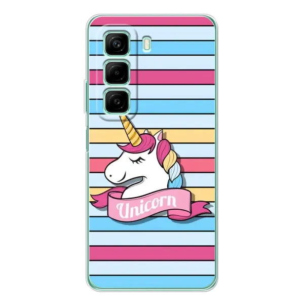 Чохол з принтом «Unicorn» для Infinix Hot 60i