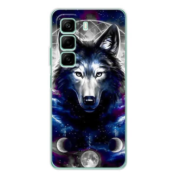 Чохол з принтом «Вовк» для Infinix Hot 60i