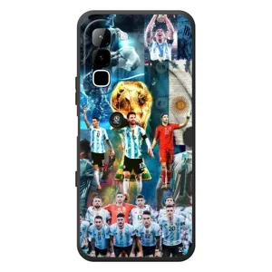 Чехлы Месси для Infinix Hot 70 (AlphaPrint) (Аргентина Месси)
