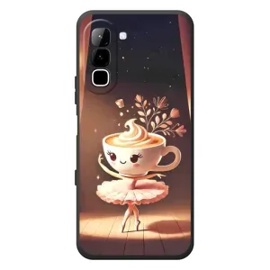 Чехол с мемом Тралалело тралала на Infinix Hot 70 (Балерина капучина)