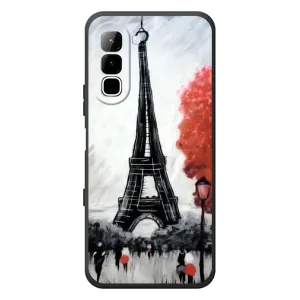Чехол Эйфелева Башня для Infinix Hot 70 - (AlphaPrint) (Башня в Париже)