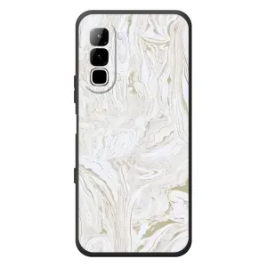Мраморный чехол на Infinix Hot 70 (VPrint) (Белый мрамор)