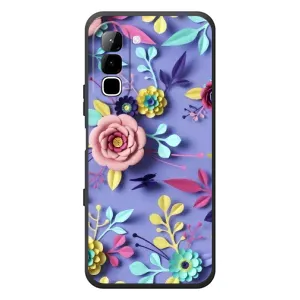 Чехлы с Цветами для Infinix Hot 70 (VPrint) (Цветочный дизайн)