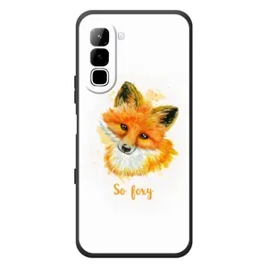 Чехлы с картинкой Лисички для Infinix Hot 70 (VPrint) (Девочка Лиса)