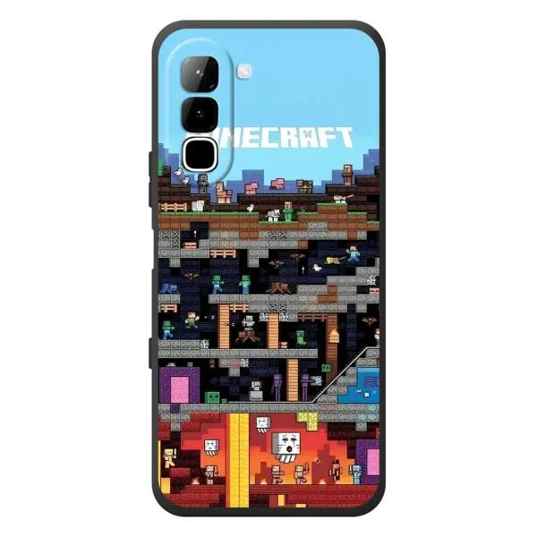 Чохол з принтом «фон Minecraft» для Infinix Hot 70 Чохол з принтом «фон Minecraft» для Infinix Hot 70