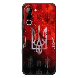 Украинские Чехлы для Infinix Hot 70 с картинкой УПА (AlphaPrint) (ГЕРБ УПА)