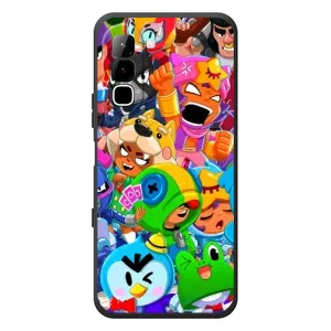 Чехол для Infinix Hot 70 Бравл Старс (VPrint) (герои Бравл Старс)