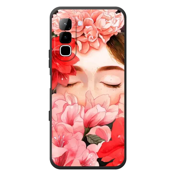 Чехол с принтом «Глаза в цветах» для Infinix Hot 70 Чехол с принтом «Глаза в цветах» для Infinix Hot 70