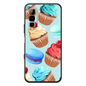 Чехлы с Фруктами для Infinix Hot 70 (VPrint) (Кексики)
