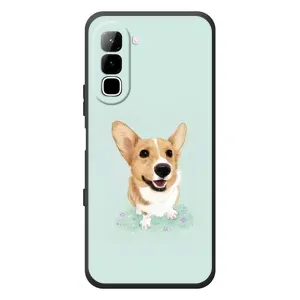 Чехлы с собаками для Infinix Hot 70 (VPrint) (Корги)