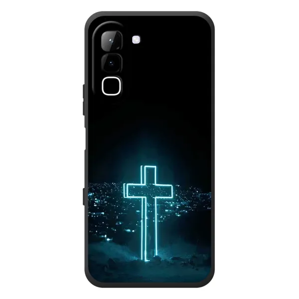 Чохол з принтом «Хрест і місто» для Infinix Hot 70