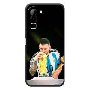 Чехлы для Infinix Hot 70 (Leo чемпион) (AlphaPrint) (Кубок Месси)