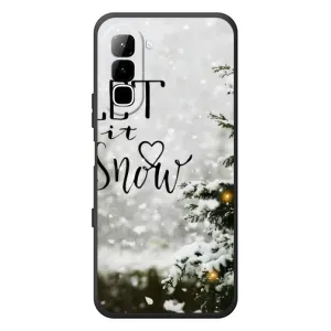 Новогодние, Праздничные Чехлы для Infinix Hot 70 - 2024 год (Let it snow)
