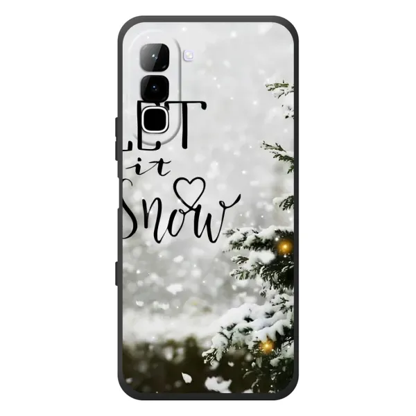 Чохол з принтом «Let it snow» для Infinix Hot 70