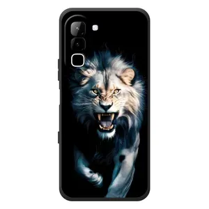 Чохол з картинкою 'Хижаки' для Infinix Hot 70 (Лев у темряві)
