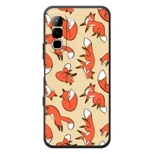 Чехлы с картинкой Лисички для Infinix Hot 70 (VPrint) (Лисички)