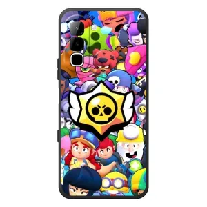 Чехол для Infinix Hot 70 Бравл Старс (VPrint) (Лого Brawl Stars)