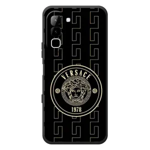 Чехлы VERSACE для Инфиникс Хот 70 (PREMIUMPrint) (Лого Версаче)