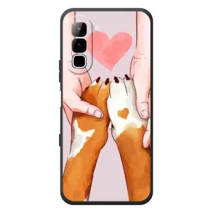 Чехлы с собаками для Infinix Hot 70 (VPrint) (Любовь к собакам)