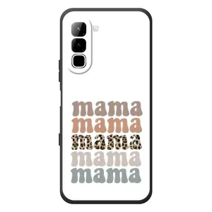 Чехлы для мамы на Infinix Hot 70 (Текстовый коллаж мама)