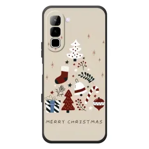 Рождественские, Праздничные Чехлы для Инфиникс Хот 70 (Merry Christmas)
