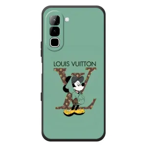 Чехлы Луи Витон для Infinix Hot 70 (AlphaPrint - LOUIS VUITTON) (Микки Маус LV)